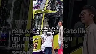 JELANG MISA AKBAR PAUS FRANSISKUS, KATEDRAL BANDUNG BERANGKATKAN RATUSAN UMAT