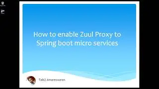 How to enable Zuul proxy to Spring Boot micro services