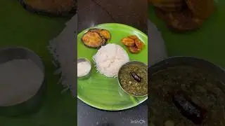 #shorts #ytshorts Today’s Lunch Menu/Easy Lunch Recipes/Keerai Kadaiyal/Banana Fry/Brinjal Fry/Tasty