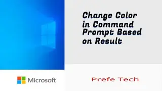 Change Color in Command Prompt Based on Result