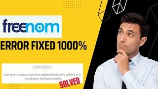 [Fixed 1000%] Some of your domains could not be registered | FREENOM ERROR