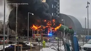 12 hurt after fire breaks out at water park under construction in Swedens second-largest city