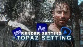 4k render setting + topaz setting for tiktok edits