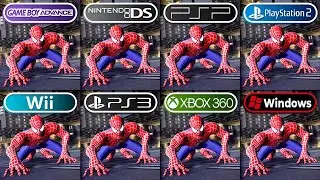 Spider Man 3 | GBA vs DS vs PSP vs PS2 vs Wii vs PS3 vs Xbox 360 vs PC | Graphics Comparison