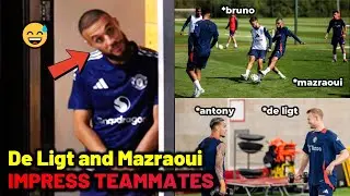 De Ligt and Mazraoui start vs Fulham after first impressive training with Man United ?