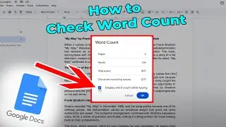 How to Check Word Count in Google Docs