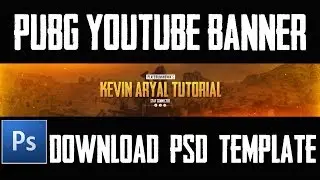 PUBG Youtube Banner Template For Gammer