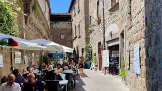 [4k] Italy Walking Tour 🇮🇹 VITERBO 🇮🇹 August 2023 🇮🇹 Italian city ambiance with Street Sounds