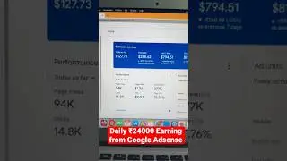 रोज़ 24000₹ Google Adsense Se 😵 | Desi Blogger #earning  #blogger #adsense