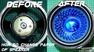 HOW TO REPAIR \ CHANGE PAPER OF SPEAKER AT HOME | DIY