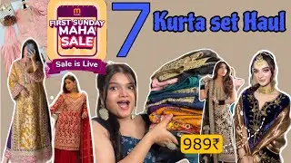 Meesho*Sunday Maha Sale Haul *💕Wedding Kurta Set Haul ! Missvishakha #meesho