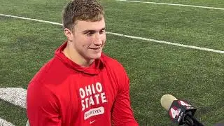 Reid Carrico talks about his decision to return to Ohio State, preparing for spring football