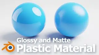 How to make Blender Glossy Plastic and Matte Plastic Material using BSDF shader