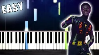 Lil Nas X - Panini - EASY Piano Tutorial by PlutaX