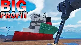 Destroying A Massive Ship For A Massive Payday | Ship Graveyard Simulator 2