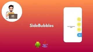 how to create side menu bar using SideBubbles in android studio java.