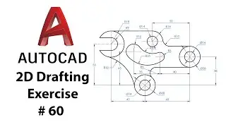 AutoCAD 2D Drafting Exercise # 60 - Basic to Advance in Hindi