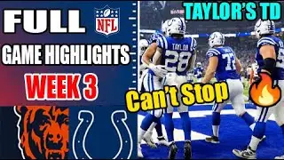 Indianapolis Colts vs Chicago Bears Game Highlights Week 3 | NFL Highlights 2024