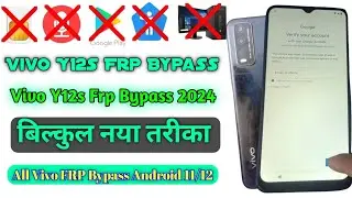 Vivo Y12s Frp Bypass | Vivo Y12s Frp Bypass 2024 | Vivo Y12s Frp letest Sequrity