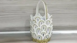 Корзина из шнура своими руками/DIY basket of cord