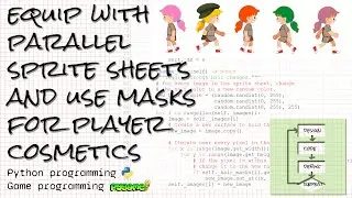 Equip a sprite with parallel sprite sheets and change cosmetics w/masks, answering viewer questions!