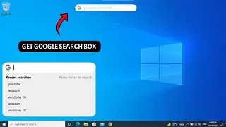 How To Add GOOGLE SEARCH BAR To Home Screen PC - 2024!