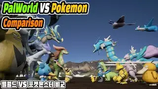 Palworld VS Pokemon Monsters Comparison : Season1 (palworld base design)