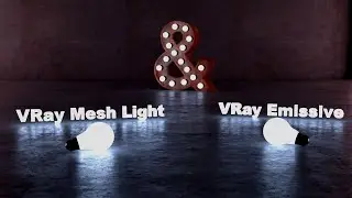 VRay Mesh Light vs VRay Emissive Using VRay for SketchUP