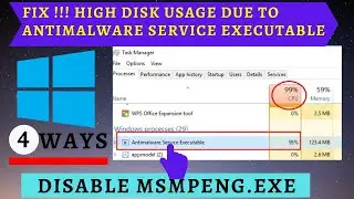 Antimalware Service Executable (Msmpeng.exe) high disk usage[4 ways to fix] | Lotusgeek