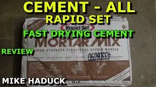 How I use Rapid set Cement all & Mortar mix  (fast drying) Mike Haduck