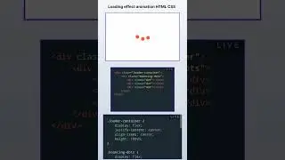 loading effect html css javascript 2024 |  loader animation effect of html css | page loader reactjs