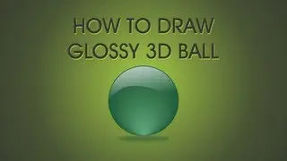 Corel draw tutorial - how to draw shiny 3d glossy balls