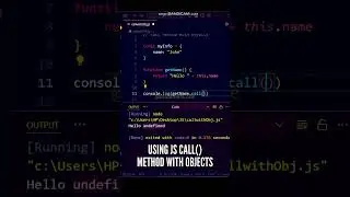 😍😍 JavaScript Call() Method is working perfectly with Objects #shorts #javascript #programming #js