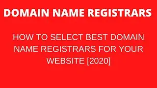 Domain Name Registrars ||How To Select BEST DOMAIN NAME REGISTRARS || Business and Investment Hub