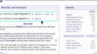 Using a lease vs. buy calculator