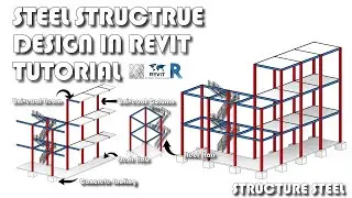 Steel Structure Modeled in Revit Tutorial | Revit Beginner