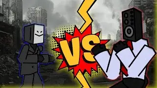 TV-man vs Big Speakerman Battle! | skibidi toilet 2d @DaFuqBoom #meme #animation #skibiditoilet